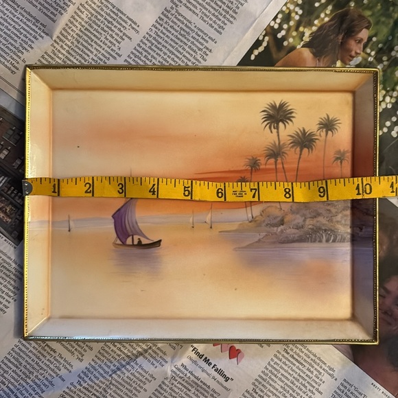 Antique Hand Painted Nippon plate/tray - Picture 2 of 7